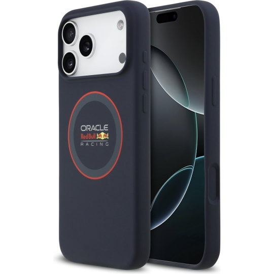 Oracle Red Bull Silicone Red Ring MagSafe kryt iPhone 17 Pro Max modrý