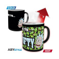 Hrnek Abysse Corp Rick and Morty - Get Schwifty 320 ml (měnící se motiv)