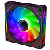 EVOLVEO 120UX-M ventilátor 120mm, 4pin molex, ARGB, master, černá