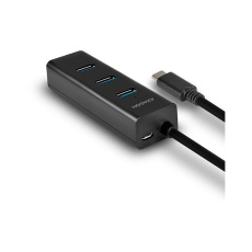 AXAGON HUES2C TypeC 4x USB3.0 CHARGING hub microUSB nap. konektor