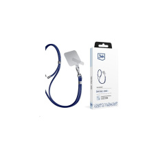 3mk EasyClip univerzální šňůrka pro telefony se zadním krytem tmavě modrá 3mk EasyClip univerzální šňůrka pro telefony se zadním krytem tmavě modrá