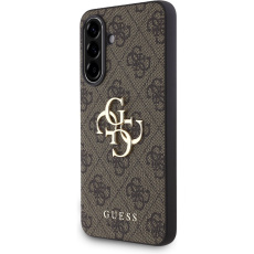 Guess PU 4G Metal Logo kryt Samsung Galaxy A36 hnědý