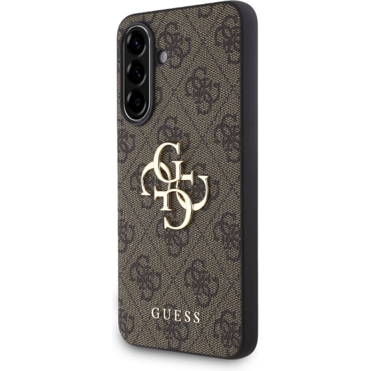 Guess PU 4G Metal Logo kryt Samsung Galaxy A36 hnědý