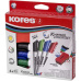 Kores K-MARKER set 4 barev + stírací magnetická houbička
