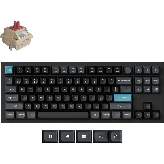 Keychron Q3 Ultra 8K Keychron Silk POM Red bezdrátová herní klávesnice (US) černá