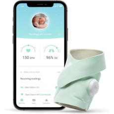 Owlet Smart Sock 3 chytrá ponožka 0-18 měsíců (mentolová)