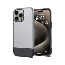 Spigen Style Armor MagFit kryt iPhone 15 Pro stříbrný