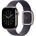 Apple Watch 42/41/40/38mm půlnočně fialový řemínek s moderní přezkou malý