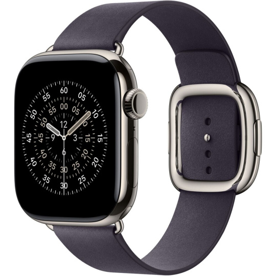 Apple Watch 42/41/40/38mm půlnočně fialový řemínek s moderní přezkou malý