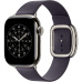 Apple Watch 42/41/40/38mm půlnočně fialový řemínek s moderní přezkou malý
