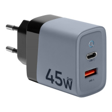 Tactical Microgrid GaN 45W nabíječka šedá