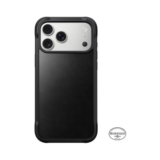 Nomad Rugged Leather Case (Horween) MagSafe kožený kryt iPhone 17 Pro Max Black