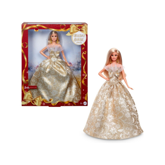 Vánoční panenka Mattel Barbie Signature 2025 Holiday - Blondýnka