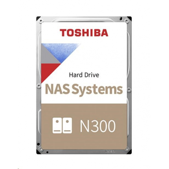 TOSHIBA HDD N300 NAS 10TB, SATA III, 7200 rpm, 256MB cache, 3,5", BULK