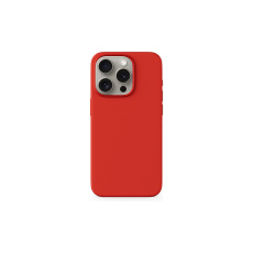 Epico Mag+ Silicone Case iPhone 15 kompatibilní s MagSafe tmavě červený