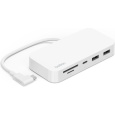 Belkin Connect USB-C 6v1 Multiport Hub s držákem bílý