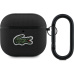 Lacoste Petit Pique Croc Logo Patch pouzdro AirPods 4 černé
