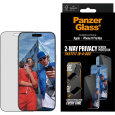 PanzerGlass® Privacy sklo Apple iPhone 17 Pro Max s bezprašným aplikačním boxem