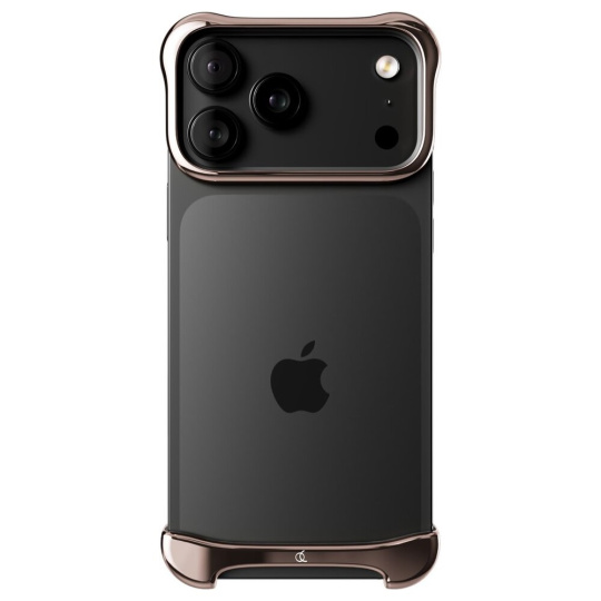Arc Pulse hliníkový ochranný rám iPhone 17 Pro růžový bronz