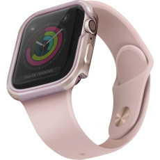 UNIQ Valencia kovové pouzdro Apple Watch Serie 4/5/6/SE (44mm) světle růžové