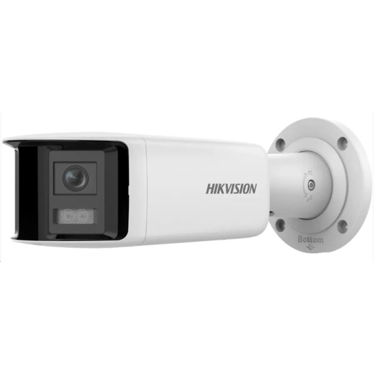 Hikvision DS-2CD2T47G2P-LSU/SL(2.8mm)(C), 4MPix IP ColorVu AcuSense panoramatická kamera; LED 40m, WDR 130dB, Audio