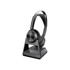 Poly VOYAGER FOCUS 2 UC OFFICE, BT, USB-A, souprava na obě uši, Kancelářská základna