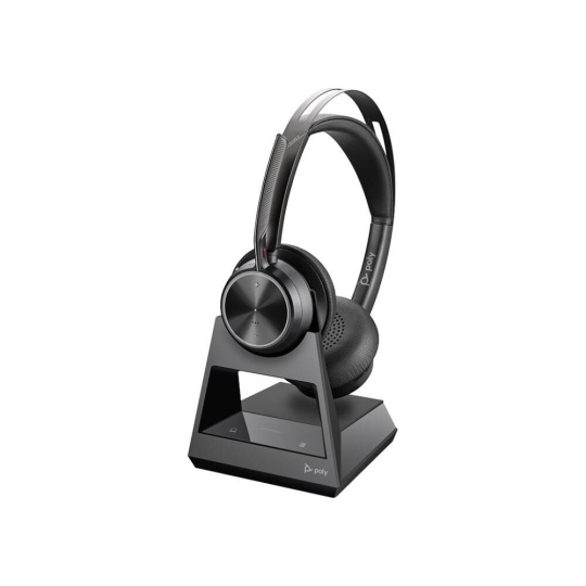 Poly VOYAGER FOCUS 2 UC OFFICE, BT, USB-A, souprava na obě uši, Kancelářská základna