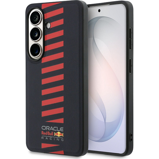 Oracle Red Bull Racing PU Leather Meshed Powerbar Magnetic kryt Samsung Galaxy S26+ modrý