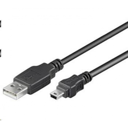 PremiumCord Kabel USB 2.0, A-B mini, 5pinů, 2m