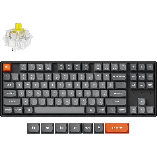 Keychron K8 Max Keychron Super Banana bezdrátová herní klávesnice (US) černá