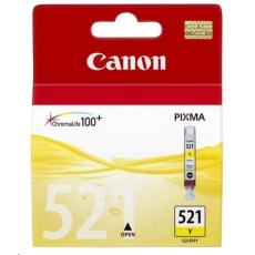 Canon CARTRIDGE CLI-521Y žlutá pro IP 3600,4600,4700, MP5x0, MP6x0, MX8x0, MP9x0 Canon CARTRIDGE CLI-521Y žlutá pro IP 3600,4600,4700, MP5x0, MP6x0, MX8x0, MP9x0