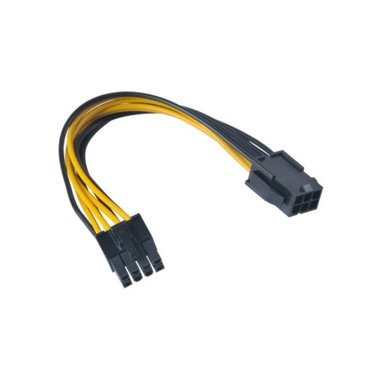 Akasa kabel PCIe 6-pin na 8-pin, ATX 12V, 15cm