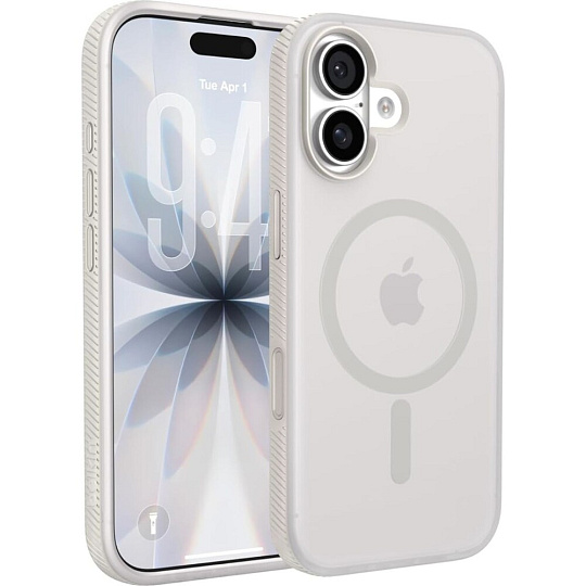 Belkin SheerForce Grip MagSafe kryt iPhone 17 písečný