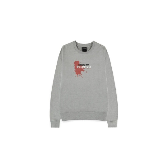 Mikina  Difuzed Chainsaw Man – Power Grey Melange S