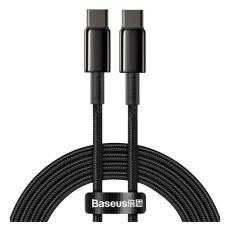 Baseus Tungsten Gold kabel USB-C/USB-C 100W 2m černý