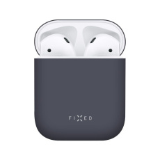 FIXED Silky ultratenké silikonové pouzdro Apple Airpods modré