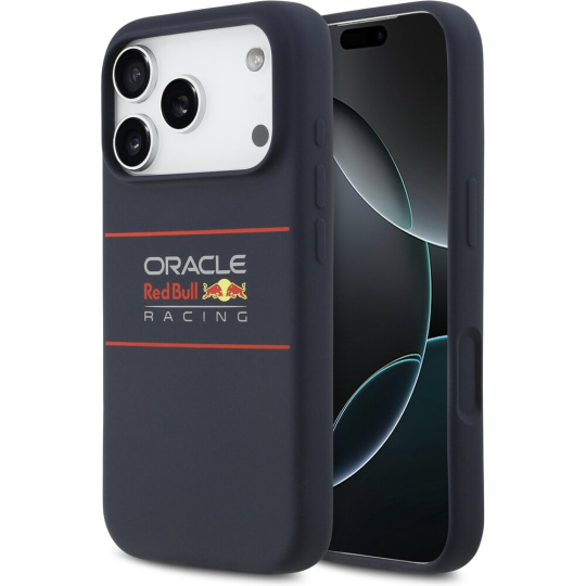 Oracle Red Bull Silicone Horizontal Logo MagSafe kryt iPhone 17 Pro Max modrý Oracle Red Bull Silicone Horizontal Logo MagSafe kryt iPhone 17 Pro Max modrý