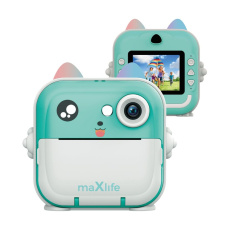 Maxlife MXPC-100 dětský fotoaparát s tiskárnou modrý