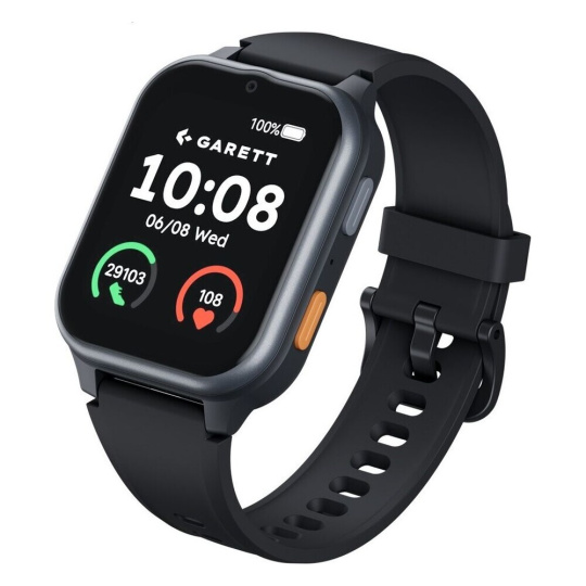 Garett Smartwatch Vita 4G seniorské hodinky se vzdáleným dohledem černé