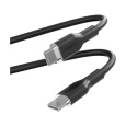 PURO Soft USB-C/USB-C kabel, 1,5 m černý