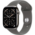 Apple Watch Series 11 Cellular (46mm) Přírodní titan se skálově šedým sportovním řemínkem M/L