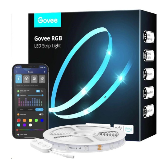Govee WiFi RGB Basic Smart LED pásek 5m Govee WiFi RGB Basic Smart LED pásek 5m