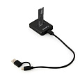 GEMBIRD dokovací stanice pro stolní počítače DD-U3M2, USB-C, M.2 SATA, NVMe SSD, černá