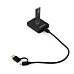 GEMBIRD dokovací stanice pro stolní počítače DD-U3M2, USB-C, M.2 SATA, NVMe SSD, černá