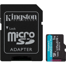 Kingston microSDXC Canvas Go! Plus 1TB 170MB/s UHS-I U3 + SD adaptér