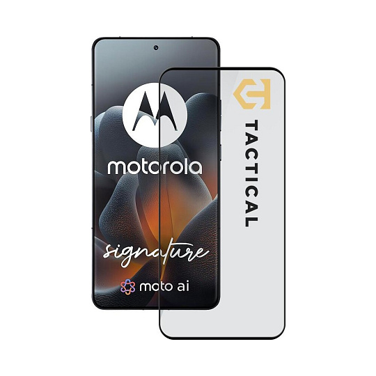Tactical Glass Shield 5D sklo pro Motorola Signature černé