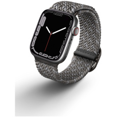 UNIQ Aspen Designer Edition řemínek pro Apple Watch 45/44/42mm Pebble Grey
