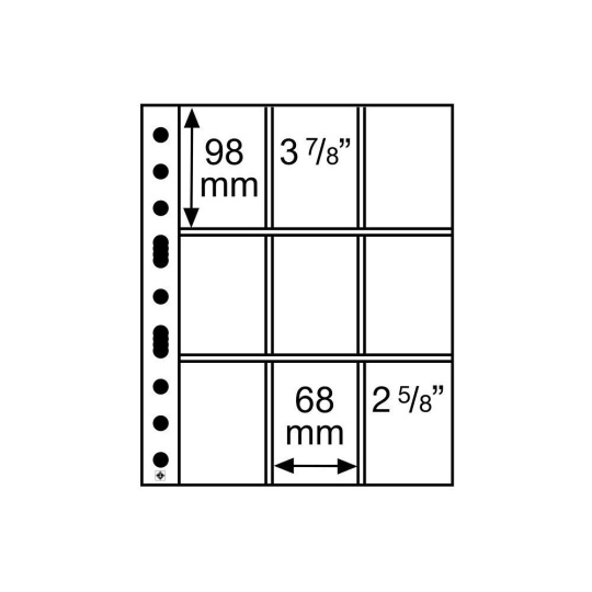 Grande Easy 9-Pocket stránky do alba čiré (50ks)