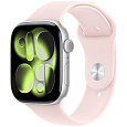 Apple Watch 49/46/45/44mm jemně růžový sportovní řemínek M/L