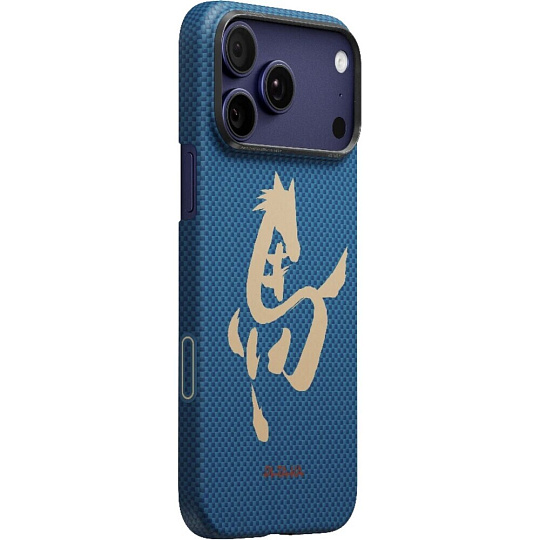 Pitaka Edge Case Ink Horse MagSafe kryt iPhone 17 Pro Max Azure Green